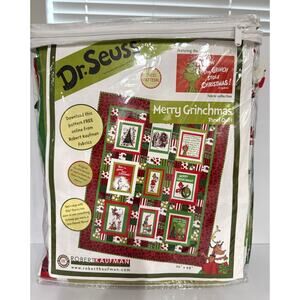 Dr. Seuss Merry Grinchmas Quilt Kit COMPLETE Robert Kaufman Jaybird Quilt 191-17